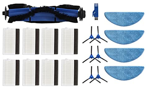 WICHIT Juego de trapeador con Filtro de Cepillo Lateral Principal.Compatible con Robot Aspirador Cecotec Conga 2290 Ultra 05661