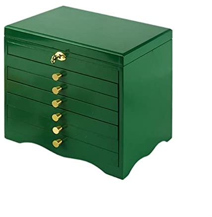 KIZQYN Schmuckkästchen Schmuckaufbewahrungsbox mit 4/6 Schichten und großer Kapazität, große Multi-Schublade, Schmuckschrank, Geschenk for Frauen Schmuck-Organizer (Size : B)