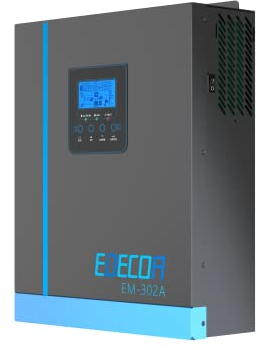 EDECOA 3000w Hybrid Wechselrichter 24v auf 220v 230v 3.2KVA/3000W Solar Ladegerät MPPT 80A Reiner Sinus (Off-Grid) mit Batterieladegerät, Netzeinspeisung, Solarladeregler