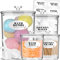 TIDIdea 4-Pack Bathroom Storage Containers for Bath Salt, Bath Bombs, Cotton Buds/Balls/Pads - Acrylic Apothecary Jars for Bathroom Decor - Ideal Organizer Storage Accessories