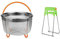 Koanhinn Set di cestini per vapori in acciaio , accessori per pentola istantanea per pentola a pressione Ninja Foodi e fornello multiplo, 6Qt