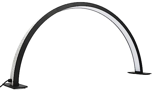 Bewinner Wimpern-LED-Licht, Halbmond-LED-Tischlampe, 28 Zoll, 3000 K–6000 K, Verstellbar, 3 Farben, Halbmond-Nagel-Schreibtischlampenbeleuchtung, Halbmond, Schwarz Diamant, (Bewinner8vetgwrqg2-11)