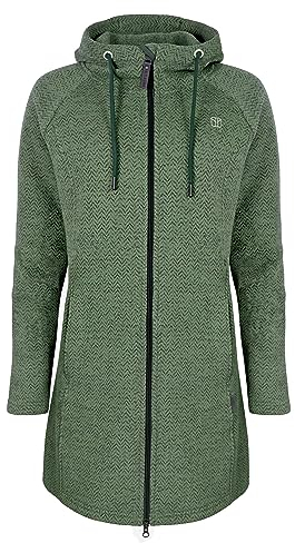 ELKLINE Damen Fleecemantel Durchgewärmt 2014088, Farbe:soft olive, Größe:40