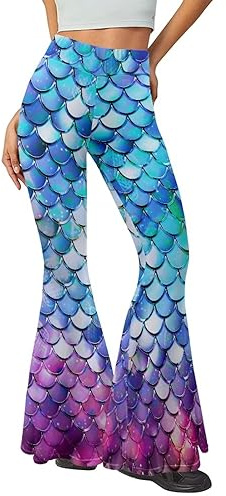Bulopur Yogahose für Damen, hohe Taille, Bootcut-Leggings, Workout-Hose, weites Bein, Sweatpants