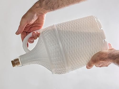 Garrafa Garrafón Cristal 5 Litros Forrado Plástico Duro Resistente Único En El Mercado Marca Registrada (12)