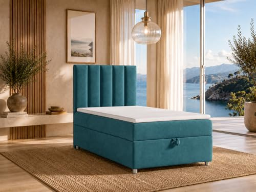 Best For Home Trinity K10 Boxspringbett 90x200 | Stauraum mit Topper
