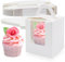 Aitvsfao Cupcake Boxes, 24 Pcs Individual Cupcake Box with Window, Cupcake Boxes Single Bakery Boxes with Inserts, Small Cake Boxes for Home, Bridal Showers, Weddings, Birthday, Party (24PCS-White)