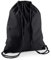 minimutz Turnbeutel Baumwolle zum Zuziehen - Schuhbeutel zum Bemalen Bedrucken - Sportbeutel Gymbag Jute Rucksack (schwarz/schwarz)