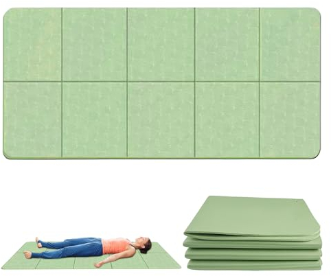 Tapis De Yoga Antidérapant Pliable Épais,183*61*0.4cm Portable Léger Tapis De Gym Pilates,Tapis De Yoga Pliable,Tapis Yoga Antidérapant Et Epais Pour Voyages(Ne convient Pas Aux Exercices Intenses)