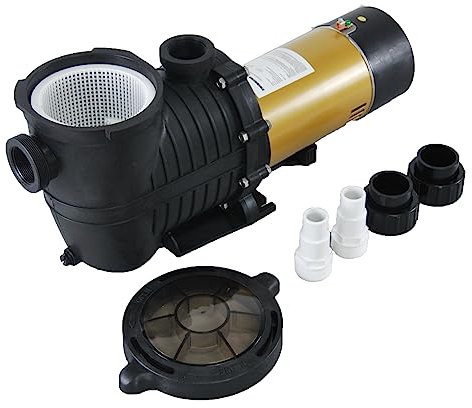 PureBy Puede ser bomba de piscina cableada, bomba de piscina de doble voltaje de 1.5 HP de 115/230 V hacia adentro/sobre el suelo, bombas de circulación de agua de piscina autocebantes con uniones NPT