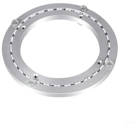 Zoegneer Lazy Susan Drehteller mit drehbarem Lager, schallabsorbierender Aluminium-Drehteller, Präsentationsständer für Küchentisch (20,3 cm)