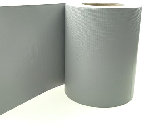 Sellon24® Bandes brise-vue en PVC - Double fil - Clôture - Gris - Rouleau de 0,19 x 35 mm - Pour jardin, terrasse - RAL anthracite opaque - Résistant aux intempéries - Décoratif (RAL 7040/gris)