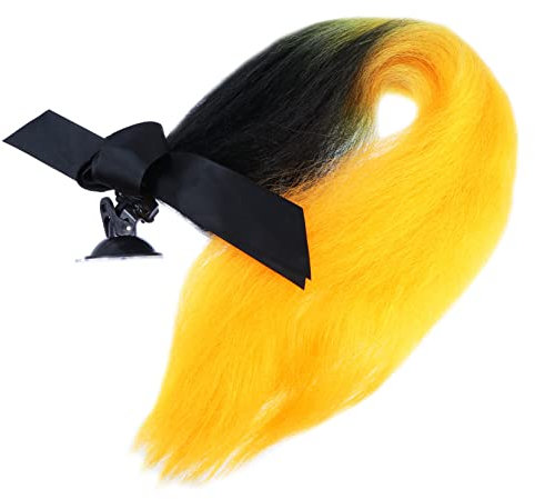 GLEAVI Helm Zöpfe Zubehör Abnehmbare Pferdeschwanz Deko Für Herren Und Damen Umweltfreundliches Material Einfache Installation Passend Für Fast Alle Stilvolle Farben Erhältlich