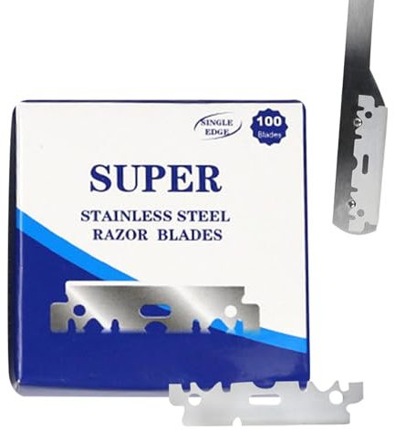 Befeixue Rasoir à barbe pour hommes, tondeuse à barbe - 100X Tondeuse à barbe et rasoir | Remplacement de coupe-bordure en acier inoxydable, coupe-bordure pour rasoir à moustache