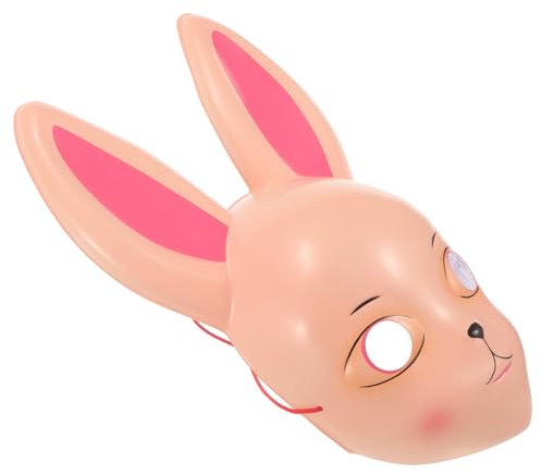 LIFKOME Osterhasen Maske Für Niedliche Party Maske Mit Langen Ohren Für Kostüme Fotos Und Feierlichkeiten Leicht Komfortabel Und Lebensecht Für Ostern Und Halloween