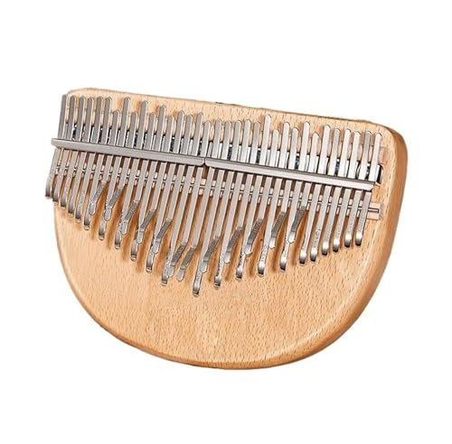 Kalimba-Daumenklavier Doppelschichtige Chromatische Kalimba 34-Tasten Professionelle Daumenharfe Tragbares Kalimba-Tasteninstrument(B)