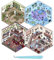 4 Sets DIY 3D House Stickers,Fun DIY Stickers Scene,Cute Cartoon Scene Stickers,DIY Stacking Scene Stickers,DIY Miniature Scene Sticker for Adult Kids (C Sets)