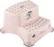 KiNDERWELT Premium zweistufiger Tritthocker für Kinder und Babys, Nordic pink Tritthocker 2 Stufen für Kleinkinder ab 3 Jahren, abwischbar, rutschfest und BPA-frei