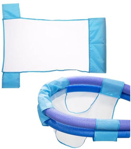 Hezhou Schwimmnudel Netz Sling Schwimmend Nudelstuhl Tragbarer Pool Schwimmstuhl Schwimmnudeln Sling Pool Schwimmnudel Zum Schwimmen Planschen - Nudel Nicht Enthalten (Blau 2)
