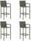 Xichuzi Barhocker 4 STK Barstuhl, Bar Chair, Bar Stools, Tresenstuhl, Barstool, Thekenhocker, Küchenhocker, Tresenhocker, Grau Poly Rattan