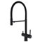XJTNLB Miscelatore Cucina 3 Vie Acciaio Inox Nero Rubinetto Tre Vie con Doccetta Estraibile Miscelatore Cucina con Doccetta Estraibile