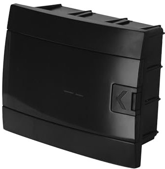 Coffret de Distribution Encastré 1 Rangée pour 8 Modules 104,5x215,5x173,5 mm IP40 - Noir Boîtier Électrique en ABS - Coffret Électrique pour Installations Intérieures - Horoz Electric