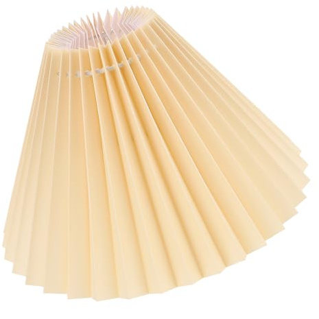 NOLITOY Dekorativer Lampenschirm Stoff Plissierter Lampenschirm für Tischlampen Lampenabdeckung für Schlafzimmer und Wohnzimmer Stilvolles Design für Kronleuchter und Deckenlampen
