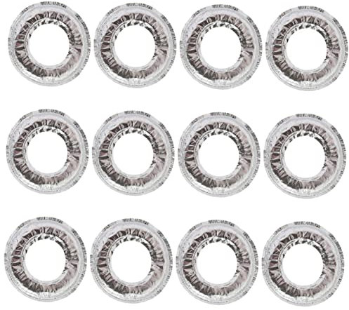 ULTECHNOVO 40pcs Aluminum Foil Gas Stove Liners Oilproof Kitchen Accessory Heat Resistant Burner Covers for Easy Cleaning Scratch Cooktop Protection