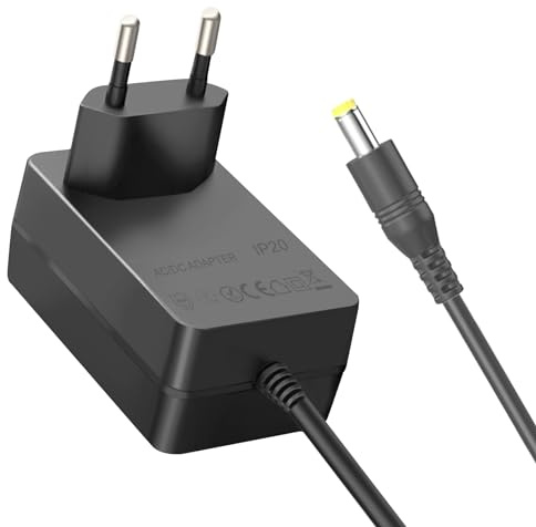 Adaptateur Secteur d'alimentation EU Plug - Transformateur 5V 2A avec Connecteur 5.5mm x 2.1mm, Longueur de Câble 1.5M - Compatible avec Box TV, Bandes LED, Routeur, Caméra [5E09]
