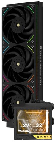 Thermalright-TR Mjolnir Vision 360 UB PRO ARGB - Raffreddatore per CPU Aio, specifica 360 con ventola in linea, schermo LCD da 3,5 con risoluzione 640 x 480 per AM4/AM5; Intel lga1851