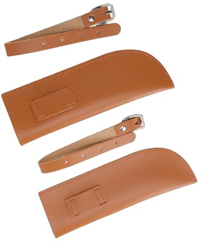 SPYMINNPOO Equestrian Flag Holder, PU Leather Stirrup Flag Carrier with Adjustable Strap and Buckle, for Horse Riding Training