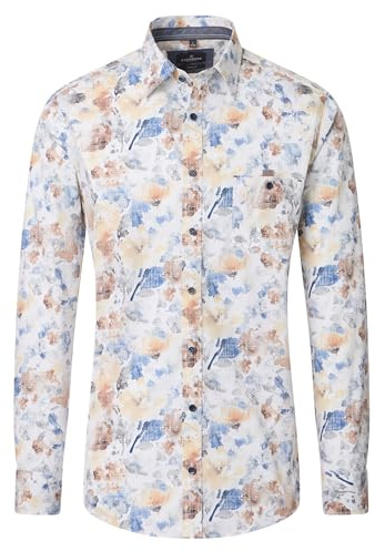 CASAMODA Freizeithemd Langarm Print Casual Fit