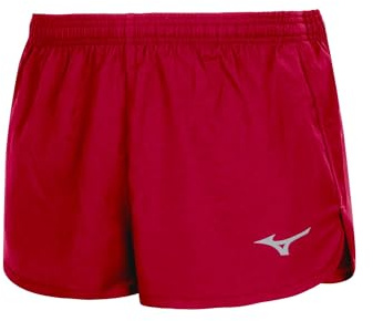 Mizuno Herren RB Split Running Short - U2EBB565, Farbe:Rot, Textil:M