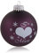 mugesh Weihnachtskugel Love Music Pflaume - Schönes Geschenk für Musiker