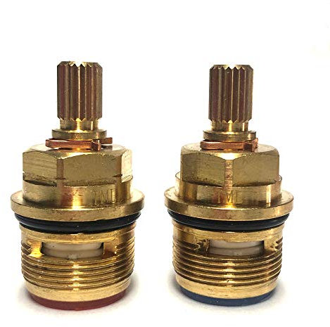 Pair of Ceramic tap Cartridge Valves Compatible with Blanco Spirex BM3060CH 000632 | 124759 (Cold) 000631 |124758 (Hot)