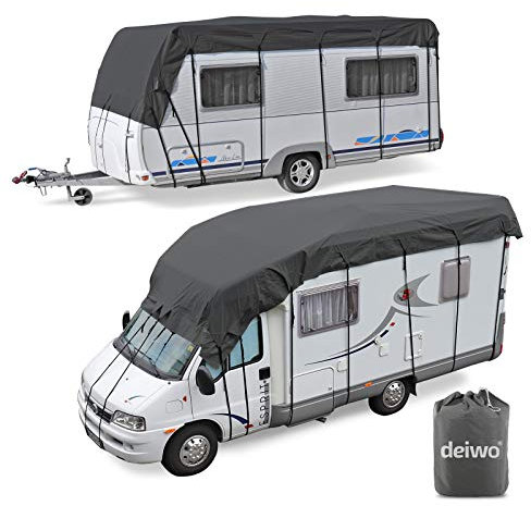Wohnwagen & Wohnmobil Schutzdach | Dachschutzplane |5 bis 10 m - 3 m Breite | 3 Schichten |130g | wintergeeignet (6x3)