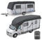 Wohnwagen & Wohnmobil Schutzdach | Dachschutzplane |5 bis 10 m - 3 m Breite | 3 Schichten |130g | wintergeeignet (6x3)
