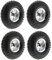 MasterPart Pneumatic 10 Sack Truck Wheelbarrow Tyres Trolley Wheel Cart Tyre Wheels - 4 Pack