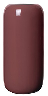 blomus 65682 Lily Vase, Whitered Rose, Emaille, H 18 cm, Ø 8 cm