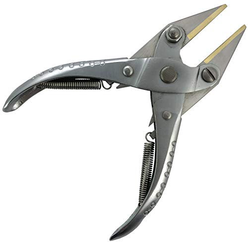 BRASS FLAT JAW PARALLEL ACTION PLIERS : Jewellery Beading Design Tool (130)