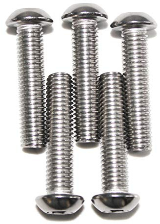 Lot de 25 vis M3 x 35 ISO 7380 à tête demi-ronde ISK en acier inoxydable A2