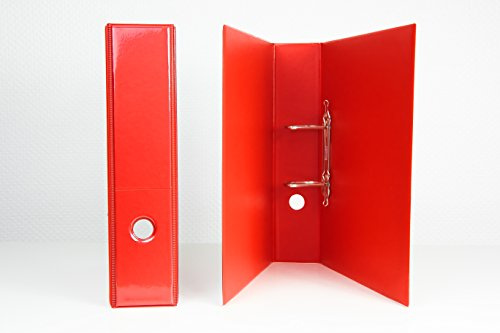 DIN A 4 Präsentations - Ordner in rot 65 mm breit aus deutscher Produktion