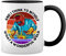 Retro And I think to myself what a wonderful weld Hot rods worldwide Weiße Tasse Mug mit schwarzen Felgen & Griff