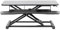 Vivo DESK-V036KB Höhenverstellbarer Schreibtischaufsatz, Sitz-Steh-Arbeitsplatz für zwei Monitore und Laptop, mit breiter Tastaturablage, Schwarz, 91,4 cm