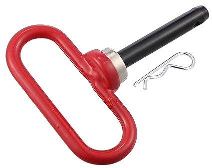 X AUTOHAUX 1pcs 5-3.5 Magnetic Trailer Towing Hitch Clips Pins Red