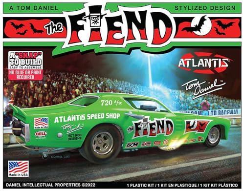 Atlantis 568278-1/32 Snap Tom Daniel Fiend Funny Car - Maßstab 1:32