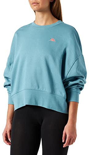 Kappa Felpa da Donna, vestibilità Ampia Maglia di Tuta, Blu Adriatico, S