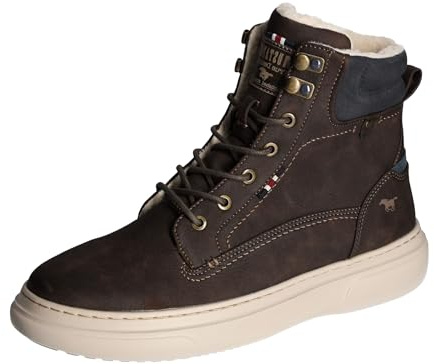 MUSTANG Herren Stiefelette Schnürboot sportlich 4181-501, Größe:43 EU, Farbe:Braun
