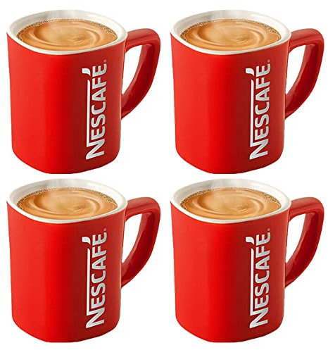 Fixtures Business & Homewares Nescafé Iconic Stylish Modern Red Tea & Coffee Mug (4 Cups)