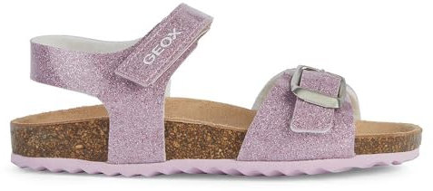 Geox J Adriel Girl C Sandales Fille, Rose Bonbon, 34 EU